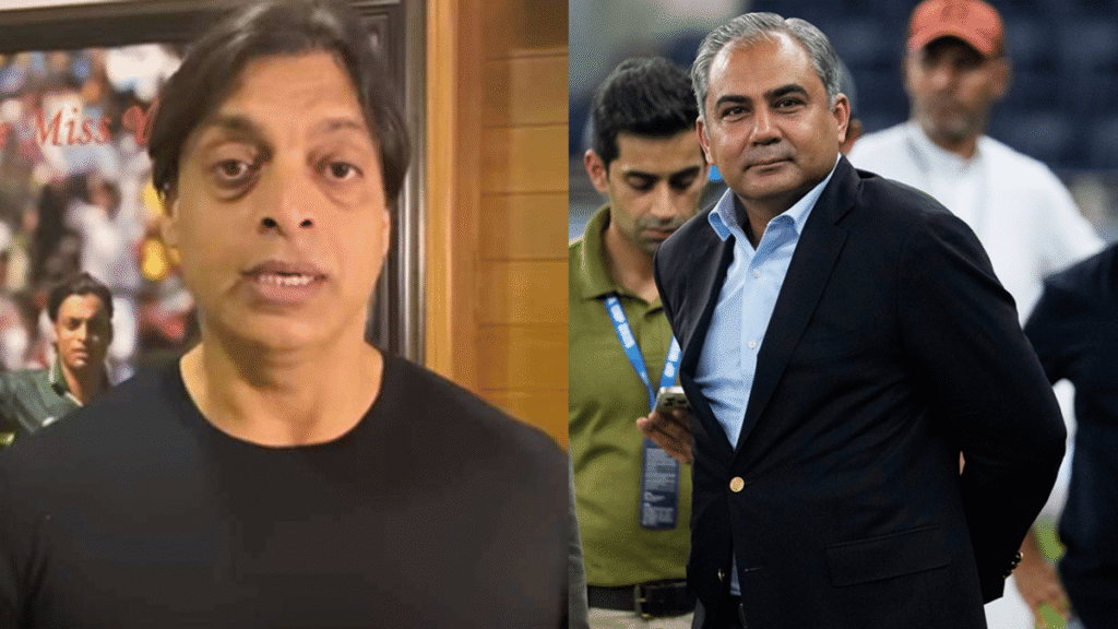 Shoaib Akhtar Backtracks on Mohsin Naqvi Comments, Sparks Controversy